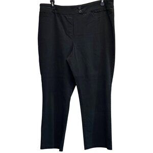 Joe Benbasset Womens Black Dress Pants Size 22/24 Machine Wash Cold Water Stretc